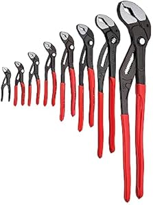 KNIPEX Tools 9K 00 80 149 US 8 Pc Cobra® Pliers Set Knipex