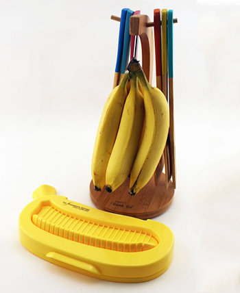 Набор вешалок и ножей для бананов CooknCo Bamboo Banana BergHOFF