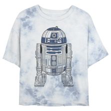 Детская укороченная футболка с рисунком Star Wars: R2-D2 Outline Star Wars