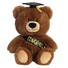 Aurora Medium Brown Graduation 10&#34; Hugga-Wug Bear Commemorative Stuffed Animal Aurora