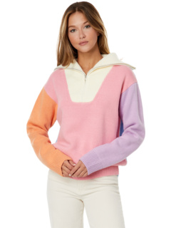 Пуловер на молнии в стиле колор-блок English Factory