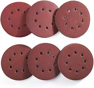 LotFancy 5 Inch 8 Hole Sanding Disc - 60PCS 1000 1200 1500 2000 2500 3000 Grit Assorted, Random Orbital Sander Pads, Hook and Loop Sandpaper LotFancy