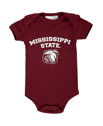 Unisex Infant Maroon Mississippi State Bulldogs Arch Logo Bodysuit Two Feet Ahead