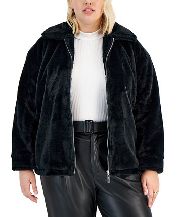 Модное подростковое пальто больших размеров из искусственного меха, созданное для Macy's Jou Jou