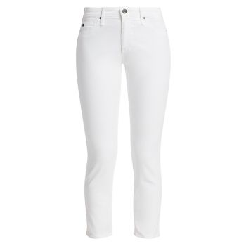 Укороченные брюки-сигареты Prima Sateen со средней посадкой AG Jeans