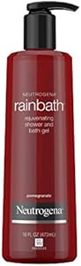 Neutrogena Rainbath Rejuvenating and Cleansing Shower and Bath Gel, Moisturizing Body Wash and Shaving Gel with Clean Rinsing Lather, Pomegranate Scent, 16 fl. oz (Pack of 2) Neutrogena