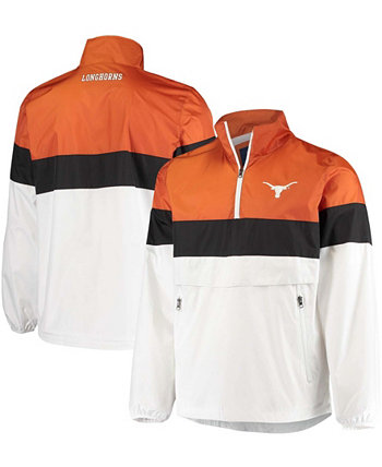 Мужская белая куртка-пуловер Texas Longhorns No Huddle с молнией до половины длины G-III Sports by Carl Banks