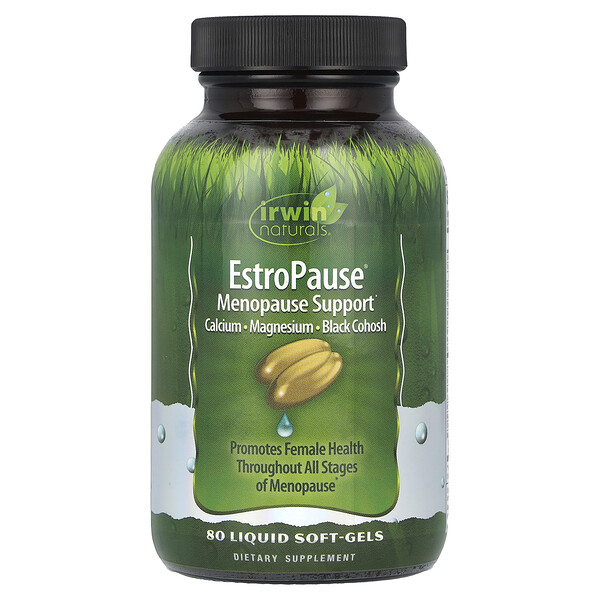 EstroPause, Поддержка во время менопаузы - 80 жидких капсул - Irwin Naturals Irwin Naturals