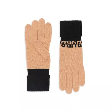 Кашемировые перчатки с логотипом Core Burberry