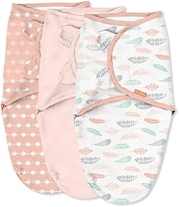 Товар для пеленания SwaddleMe Original Swaddle, 100% хлопок, улучшает сон и успокаивает рефлекс испуга, 0-3 месяца, упаковка из 3 штук - с рисунком в горошек SwaddleMe