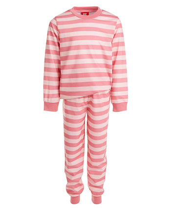Подходящий полосатый пижамный комплект для малышей, маленьких и больших детей Family Pajamas