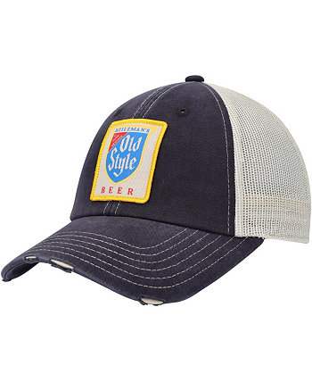Мужская темно-синяя кремовая шляпа Orville Snapback Old Style American Needle
