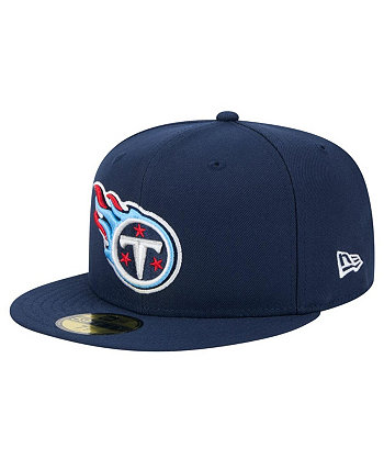 Men's Navy Tennessee Titans Main 59FIFTY Fitted Hat New Era