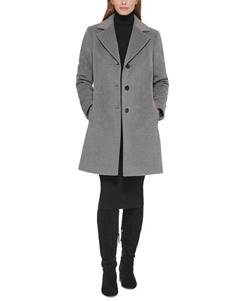 Женское однобортное пальто из шерстяного смесового материала Calvin Klein Calvin Klein
