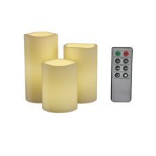 Lavish Home Беспламенная светодиодная свеча-столб, набор из 4 предметов Lavish Home