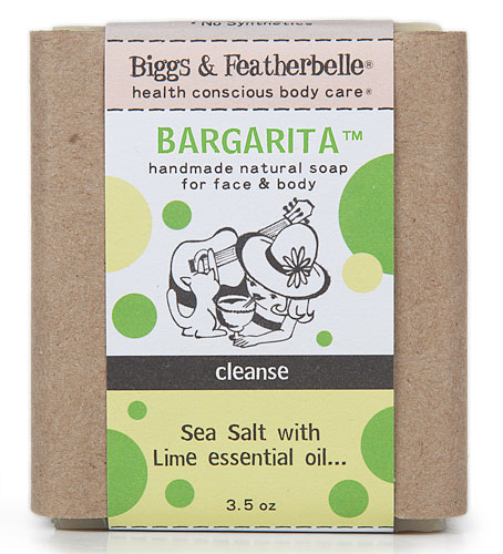 Biggs & Featherbelle Bargarita Натуральное твердое мыло с морской солью и лаймом, 3,5 унции Biggs & Featherbelle