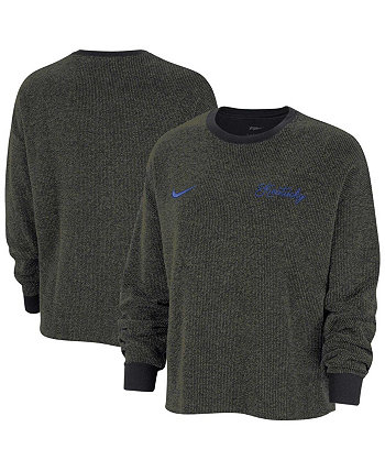 Женский черный пуловер с надписью Kentucky Wildcats для йоги Nike