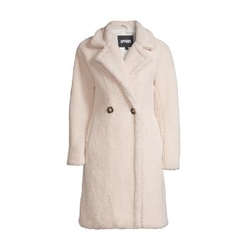 Anouck Double-Breasted Faux Shearling Coat APPARIS
