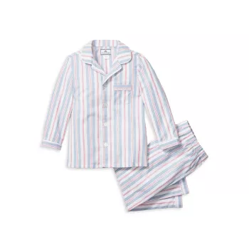 Little Boy's &amp; Boy's Vintage French Stripes Pajama Set Petite Plume