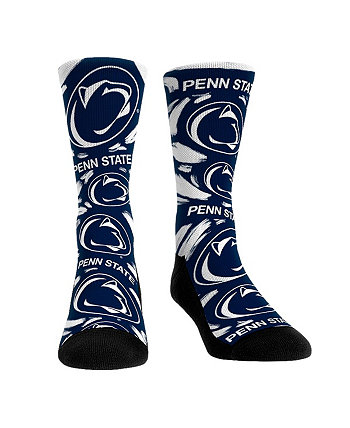 Men's and Women's Socks Penn State Nittany Lions Allover Logo and Paint Crew Socks Rock 'Em