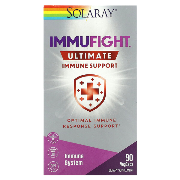 ImmuFight, Поддержка Иммунитета, 90 растительных капсул - Solaray Solaray