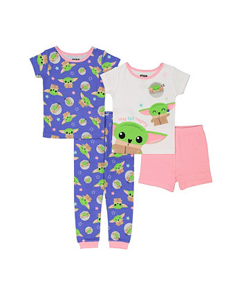 Пижамы для девочек, комплект из 4 предметов The Mandalorian