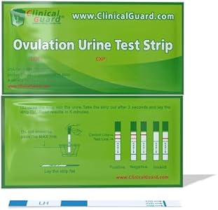 Clinical Guard Ovulation Test Strips Pack of 100 - Accurate Measurement Within 5 min - Ovulation Tests Cost-Effective Fertility Test for Women Clinical Guard