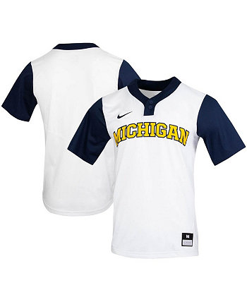 Men's and Women's White Michigan Wolverines Replica Softball Jersey Nike
