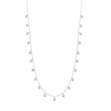 Ожерелье с подвеской из стерлингового серебра с кубическим цирконием Unbranded