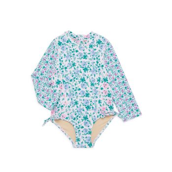 Baby Girl's & Little Girl's Floral Patchwork Swimsuit Shade critters