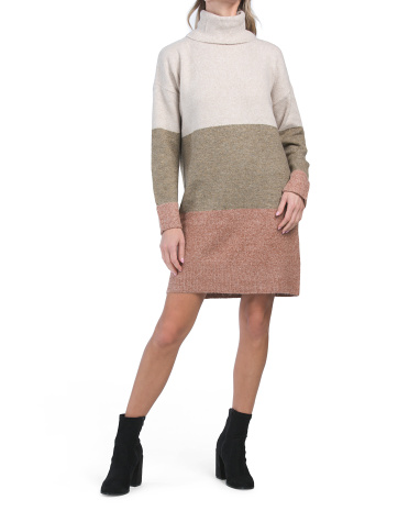 Платье-свитер с цветными блоками CUPCAKES & CASHMERE