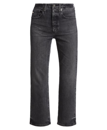 Укороченные расклешенные джинсы Kinsley с высокой посадкой AG Jeans