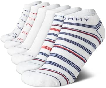 Tommy Hilfiger Unisex Kids' Athletic Socksâ€“Cotton Blend Low Cut Ankle Socks(Boys'/Girls',12 Pack) Tommy Hilfiger