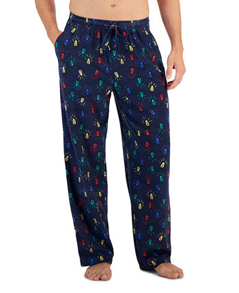Мужские флисовые пижамные штаны Fair Isle, созданные для Macy's Club Room