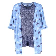 Women's Tank Top And Shorts With Robe Sleep Set PJ Couture