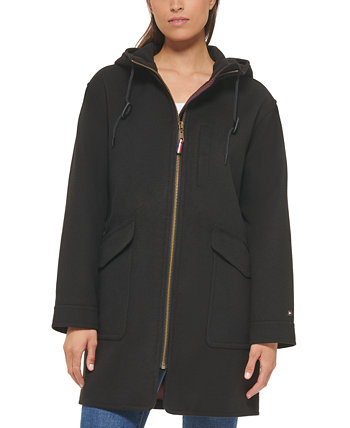 Женское пальто с капюшоном на молнии спереди Tommy Hilfiger
