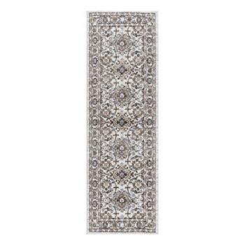 Gertmenian Alor Arcadia Ivory Medallion Runner Rug Gertmenian