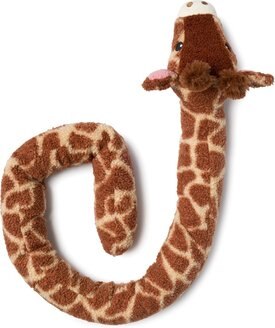 fabdog Twisty Giraffe Squeaky Plush Dog Toy, 5-ft Fabdog