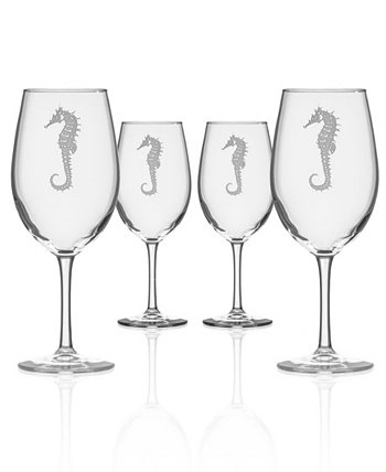 Универсальный бокал для вина Seahorse 18 унций - набор из 4 бокалов Rolf Glass