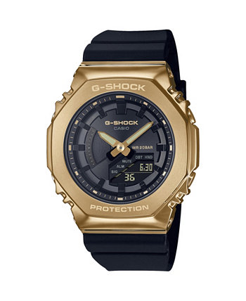 Часы унисекс с золотым оттенком и черным полимерным ремешком 40,4 мм GMS2100GB-1A G-Shock