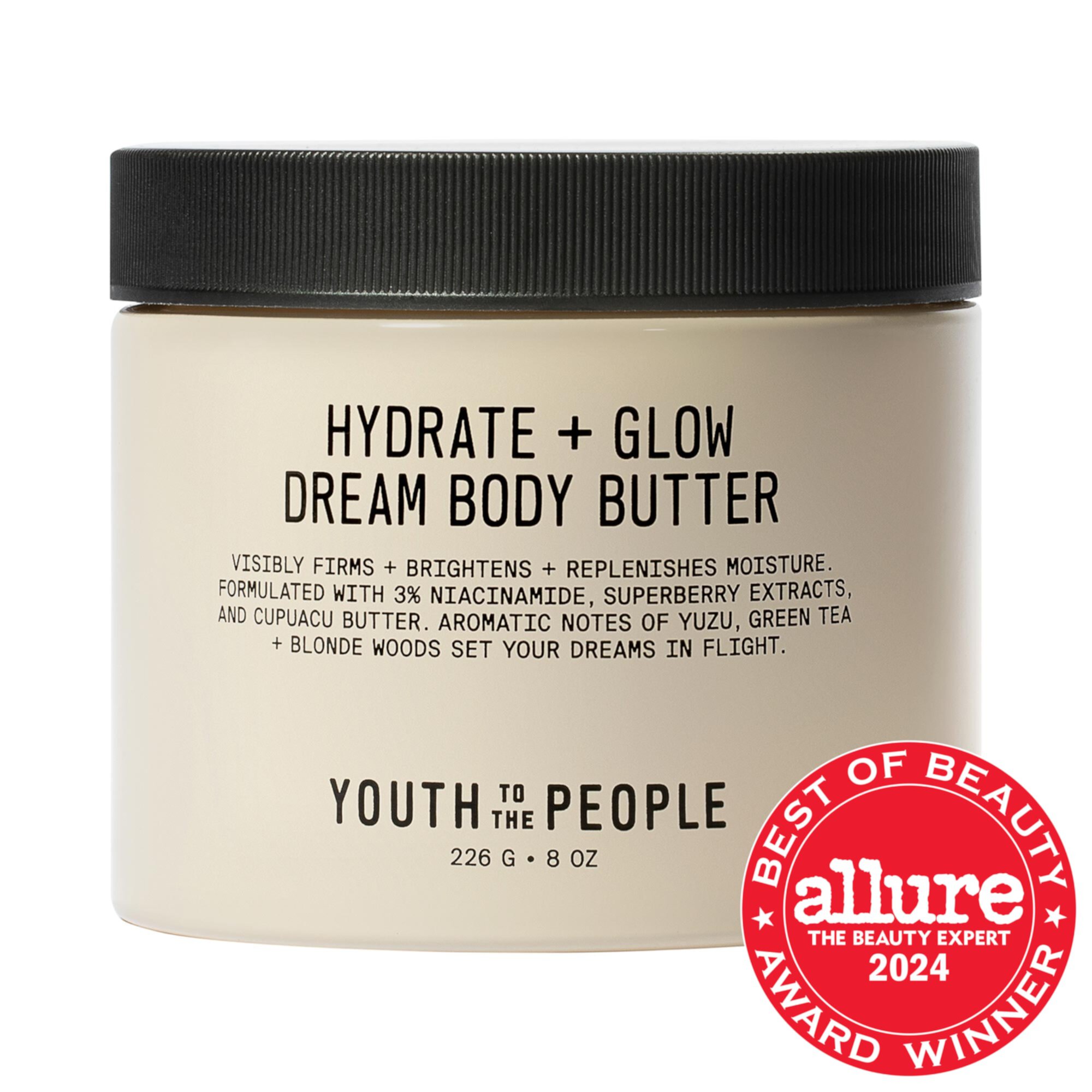 Superberry Firm + Glow Dream Body Butter with Niacinamide, Hyaluronic Acid + Antioxidants Youth To The People