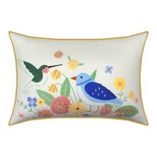 Celebrate Together™ Spring Ivory Birds Embroidered Throw Pillow Celebrate Together