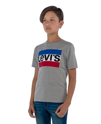 Хлопковая футболка с логотипом, для больших мальчиков Levi's®