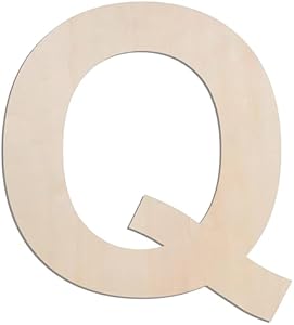 MGTECH 12 Inch Large Wooden Letter A, 1/4 in Thick Big Wood Letter for Crafts and Wall Decor MGTECH