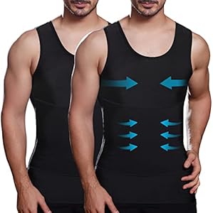 Мужское Корректирующее белье Lgtfy Slimming Body Shaper Vest Lgtfy