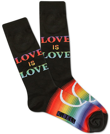 Мужские носки с круглым вырезом Love Is Love K. Bell Socks
