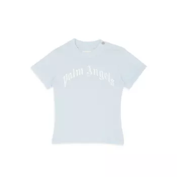 Изогнутая футболка с логотипом для мальчика PALM ANGELS