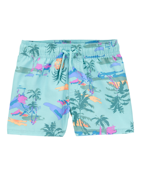 Toddler Tropical-Print Pull-On Swim Trunks Carter's