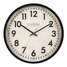 Технология La Crosse 14 дюймов. Эллис Кварцевые аналоговые настенные часы La Crosse Technology