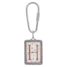 Брелок с карабином 1928 1928 Floral Motif Initial Key Chain 1928